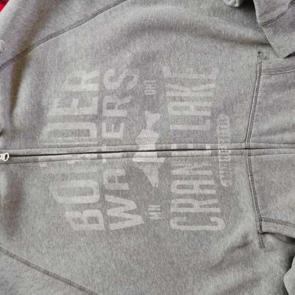 🚌  Bus Driver Holly Jolly Ride SWEATSHIRT MORA Minnesota BLUE Sz  L UniSex NWOT - Picture 7 of 16